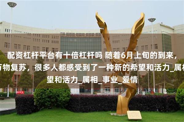 配资杠杆平台有十倍杠杆吗 随着6月上旬的到来，阳光明媚，万物复苏，很多人都感受到了一种新的希望和活力_属相_事业_爱情