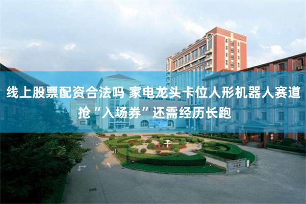 线上股票配资合法吗 家电龙头卡位人形机器人赛道 抢“入场券”还需经历长跑