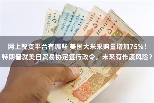 网上配资平台有哪些 美国大米采购量增加75%！特朗普就美日贸易协定签行政令，未来有作废风险？