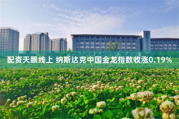 配资天眼线上 纳斯达克中国金龙指数收涨0.19%