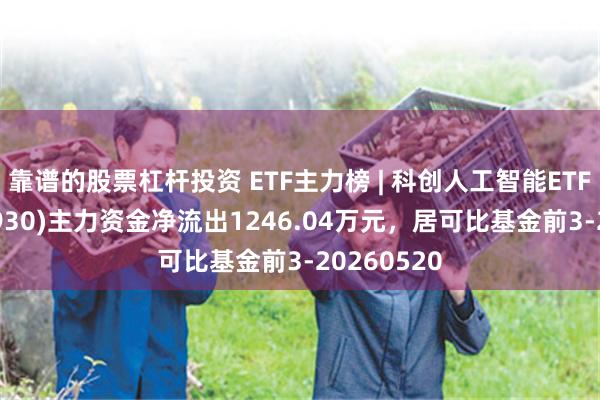靠谱的股票杠杆投资 ETF主力榜 | 科创人工智能ETF银华(588930)主力资金净流出1246.04万元,居可比基金前3-20260520